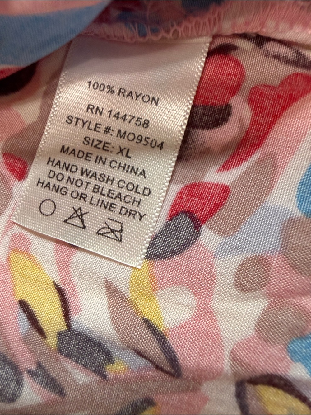 H128 NWT Ott XL pp21 Floral Ruffle Sleeveless Pink Multi Top - Picture 11 of 12